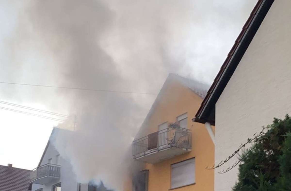 Feuerwehreinsatz in Filderstadt: Ein vergessener Topf Öl verursacht Küchenbrand