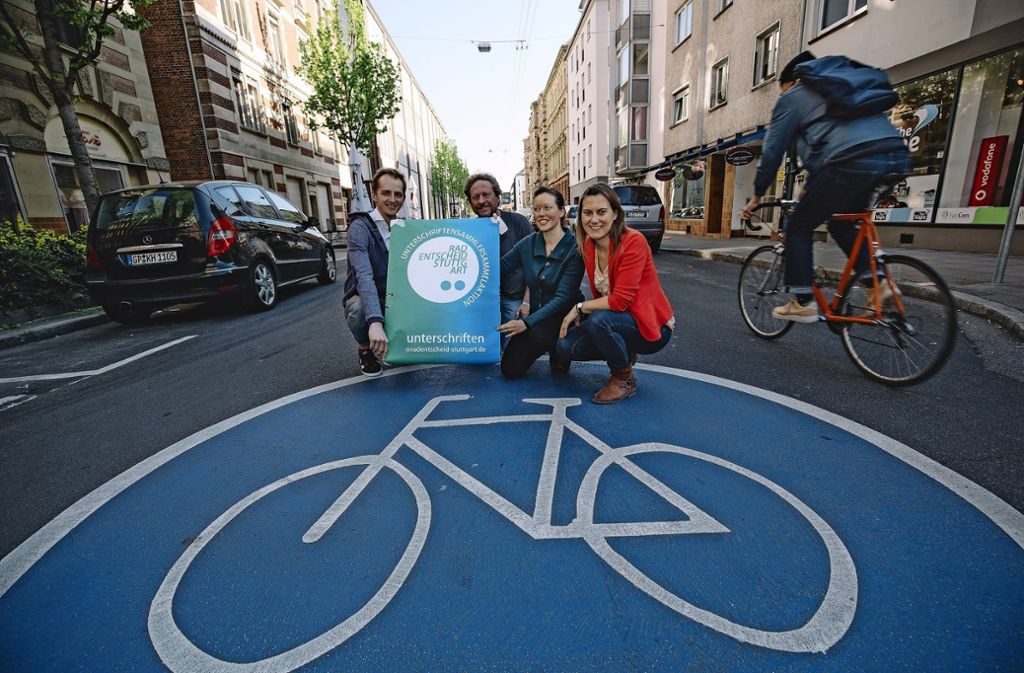 Eine Bürgerinitiative fordert eine bessere Infrastruktur: Initiative für Radfahrer