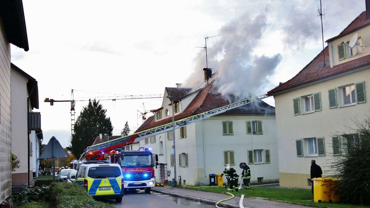 Feuerwehreinsatz in Winnenden: Wieder Feuer im Steinweg – Brandstiftung?