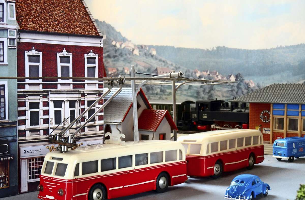 Ein altes Eheimsches Trolleybus-Gespann. Foto: Klaus-Peter Huschka