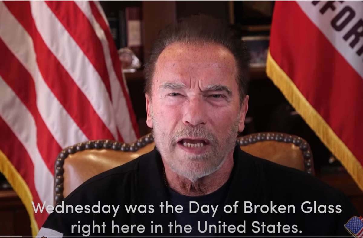 Vernichtendes Urteil über Donald Trump: Schwarzenegger vergleicht Kapitol-Sturm mit Reichspogromnacht