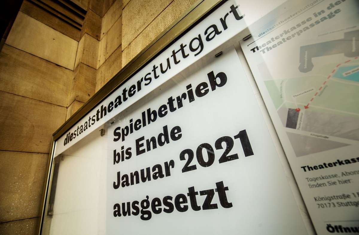 Stuttgarter Staatstheater bleiben zu: Theaterpause geht in die Verlängerung