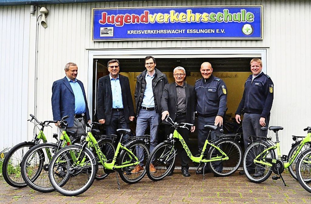 Jugendverkehrsschule bekommt 20 neue Fahrräder: Altbach: Neue Räder für Verkehrsschule