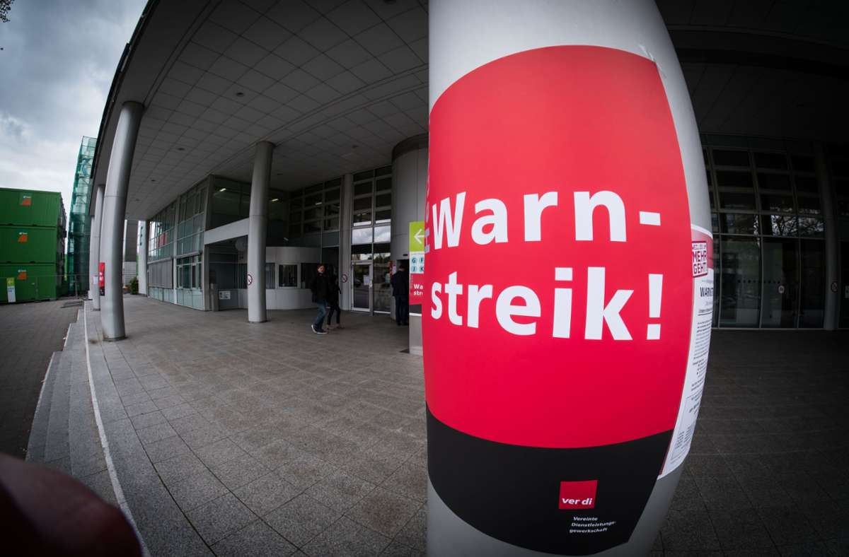 Warnstreik  in Stuttgart: Klinikum und Kitas werden erneut bestreikt