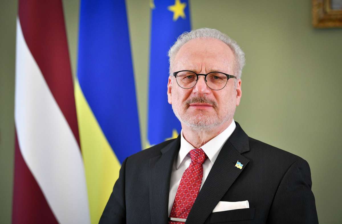Lettlands Präsident Egils Levits: „Die Ukraine wird in Blut ertränkt“