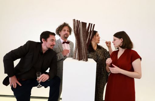Das Ensemble von „Paarlaufen II“ Foto: Forum Theater/Sabine Haymann
