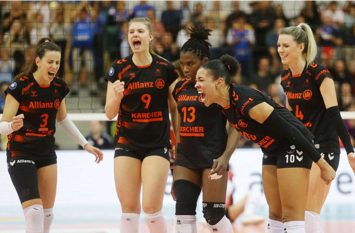 Allianz MTV Stuttgart: Volleyballerinnen übernehmen die Tabellenführung