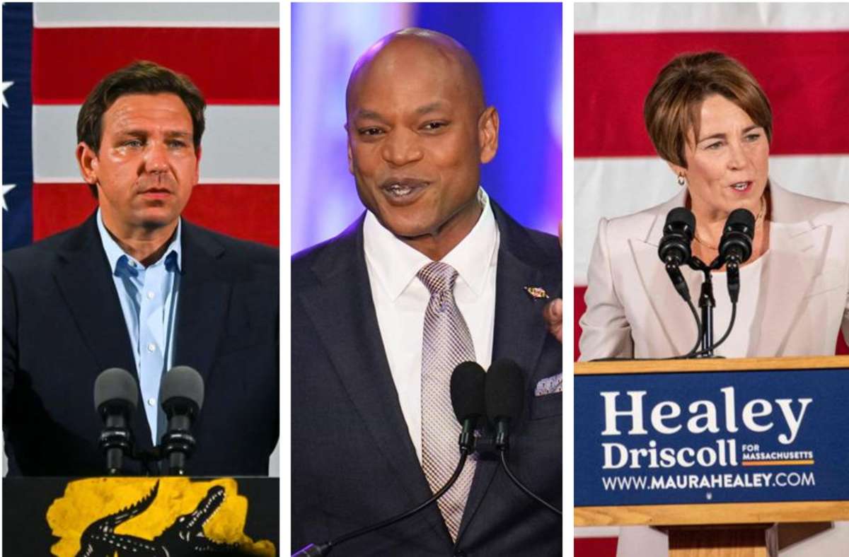Ron DeSantis, Wes Moore und Maura Healey  gehören zu den Politikern, die bei den Zwischenwahlen besonders hervorstachen.
