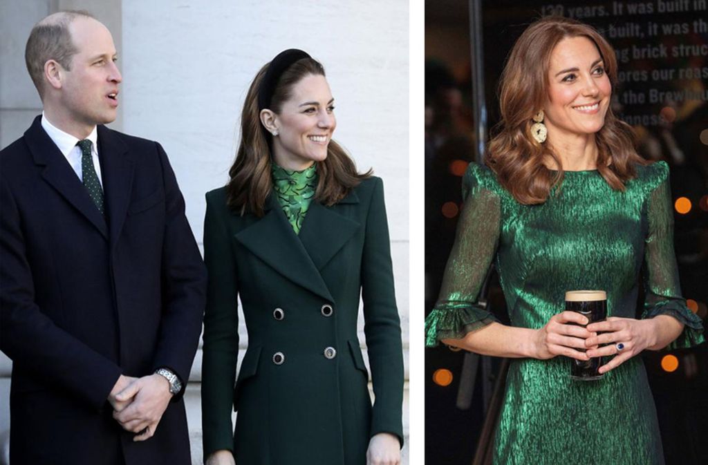 Es grünt so grün: Prinz William und Herzogin Kate kleiden sich in Irland in den Landesfarben.