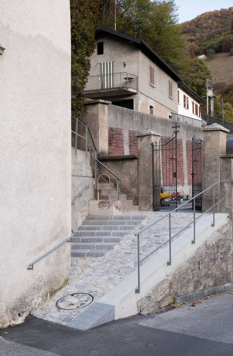 Nachverdichtung im Dorf: Studio Ser konnt mit einer „städtebaulichen Intervention“ in der Gemeinde Castel San Pietro im Tessin, Schweiz, überzeugen.