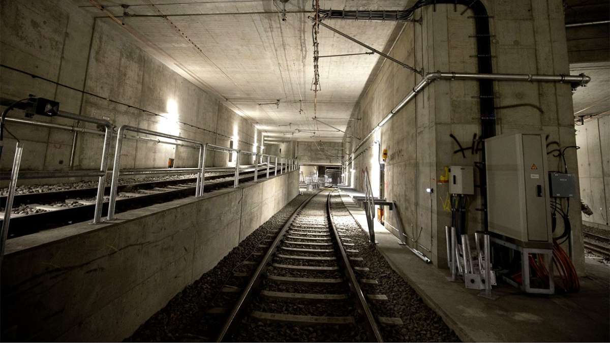 Nahverkehr in Stuttgart: So sieht es im neuen Stadtbahntunnel aus