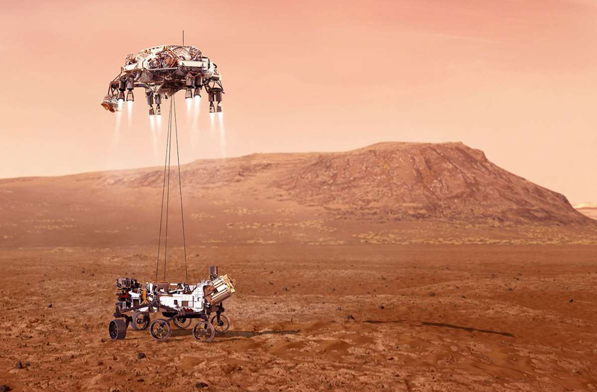 Nasa-Rover „Perseverance“ landet auf dem Mars: Erster Hubschrauber-Flug auf einem anderen Planeten