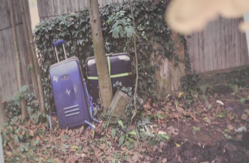 Im Schlossgarten werden an einer Betonmauer zwei Koffer mit grausigem Inhalt entdeckt. Foto: Lichtgut/Max Kovalenko