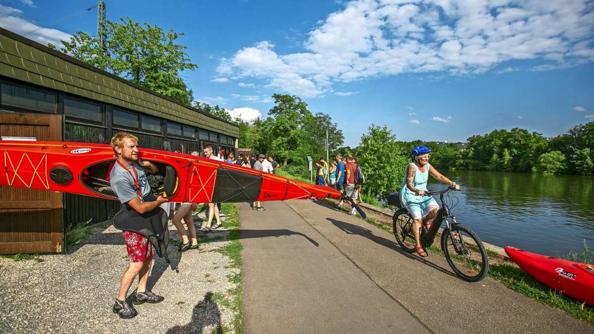 Radschnellweg am Neckar: Wird den Esslinger Kanuten das  Wasser abgegraben?