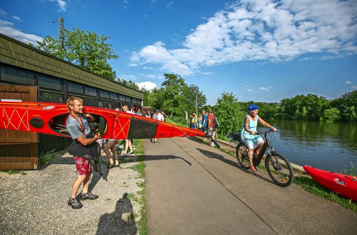 Radschnellweg am Neckar: Wird den Esslinger Kanuten das  Wasser abgegraben?
