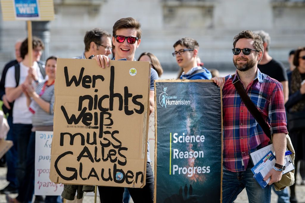 «March for Science» - Wissenschaftler demonstrieren in Stuttgart