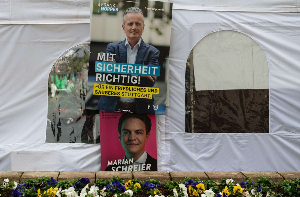 OB-Wahl in Stuttgart: Weitere Umfrage sieht zwei Rivalen sehr nah beieinander