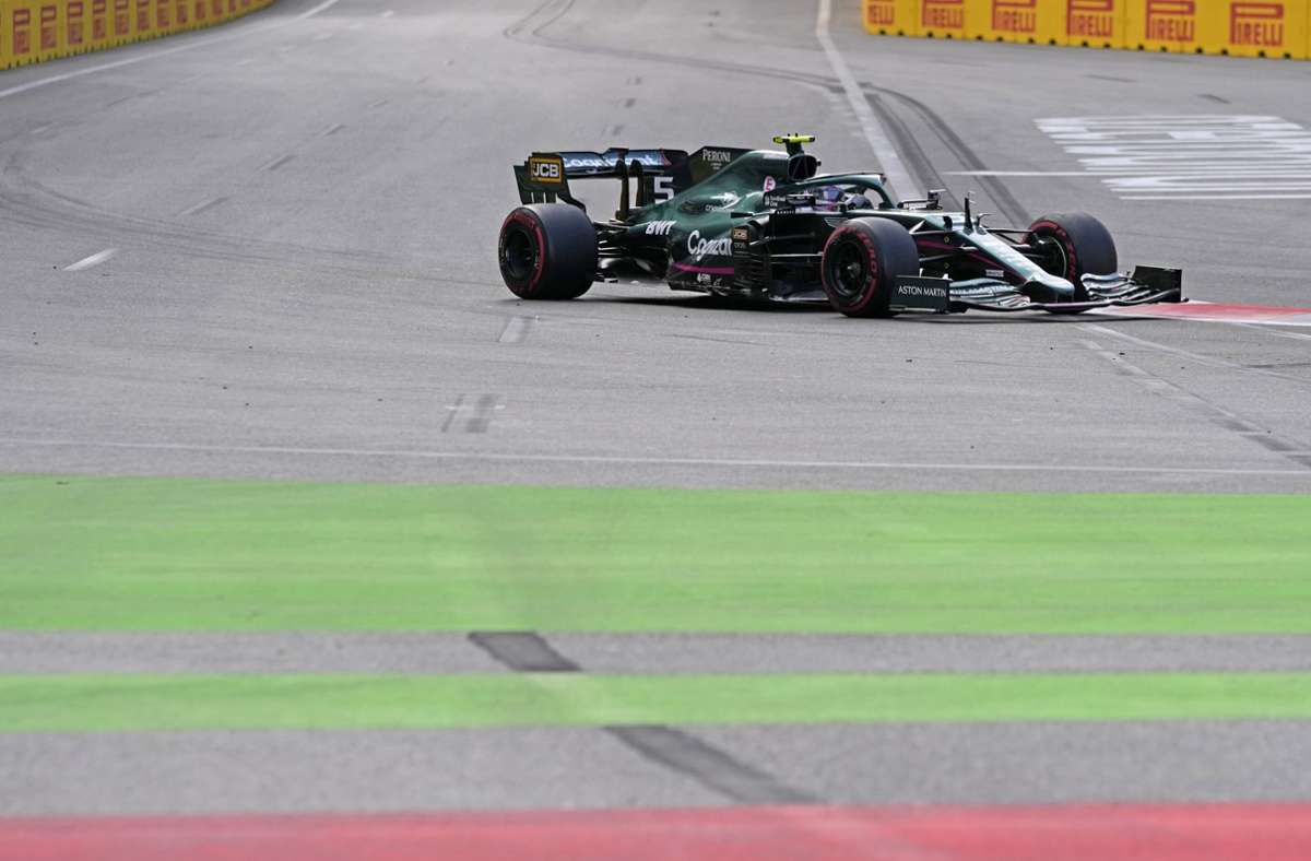 Formel 1: Vettel Zweiter in Baku –  Perez siegt nach Verstappen-Crash