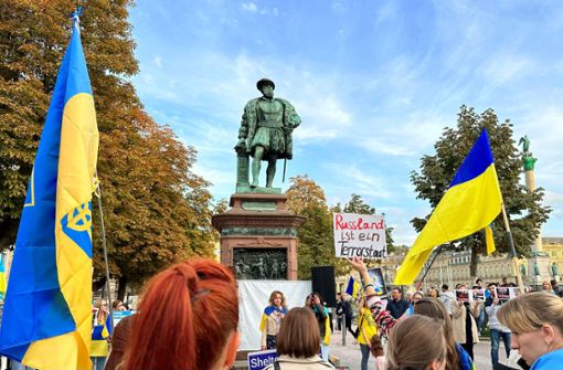 Ukraine-Demo am  Schlossplatz Foto: jse