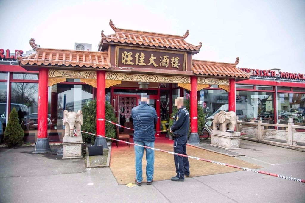 4.3.2016 In Backnang wurde eine tote Frau in einem Asia-Restaurant gefunden.