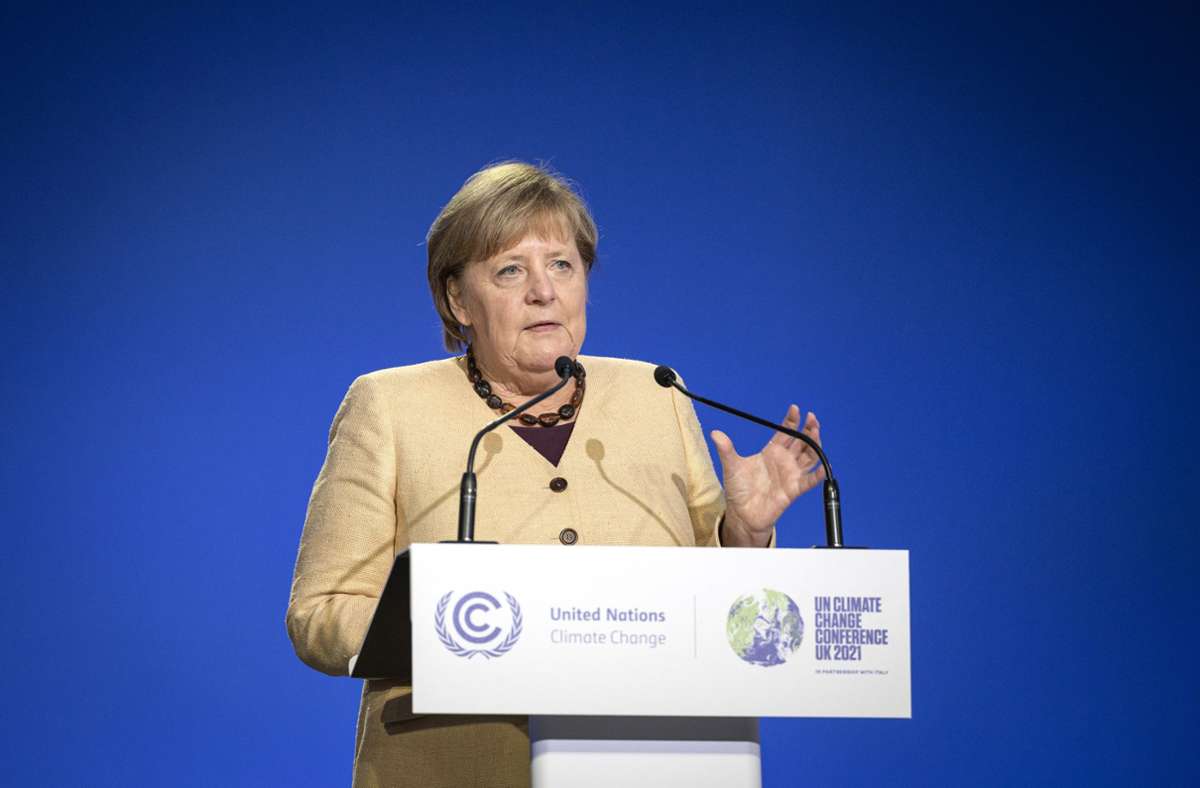 Weltklimakonferenz in Glasgow: Merkel: Junge Leute müssen Druck machen