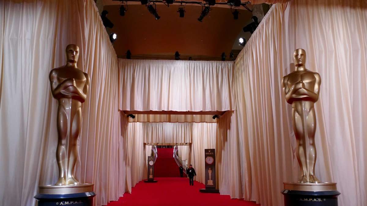 Filmpreise: Warmlaufen für die Oscar-Nacht - Roter Teppich liegt bereit