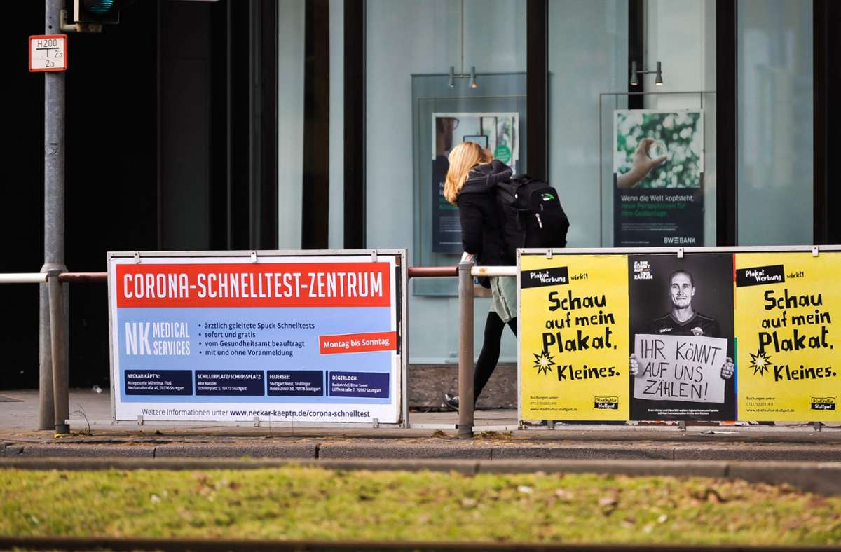 Streit um Außenwerbung: Stuttgarter Putzfimmel