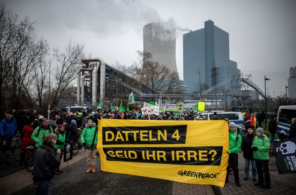 Datteln: Aktivisten besetzen Kohlekraftwerk