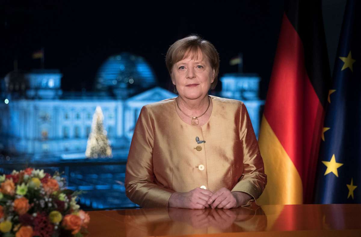Neujahrsansprache von Kanzlerin Merkel: „Es wird noch eine ganze Zeit an uns allen liegen“