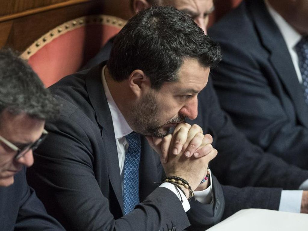 Bei dem Prozess soll es darum gehen, dass Salvini als Minister 131 Migranten auf einem Schiff der Küstenwache ausharren ließ. Foto: Roberto Monaldo.Lapre/LaPresse via ZUMA Press/dpa