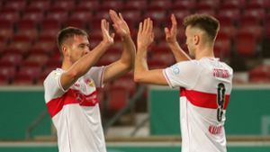 Waldemar Anton und Orel Mangala führen den VfB in die nächste Runde