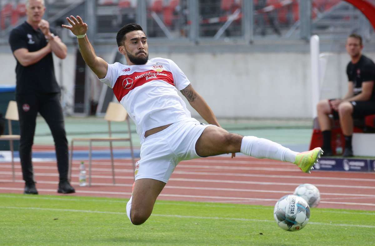 Der VfB-Stürmer Nicolas Gonzalez hat sich zuletzt mächtig gestreckt – mit Erfolg. Jetzt geht es darum, ob der Argentinier auch in Stuttgart bleibt.