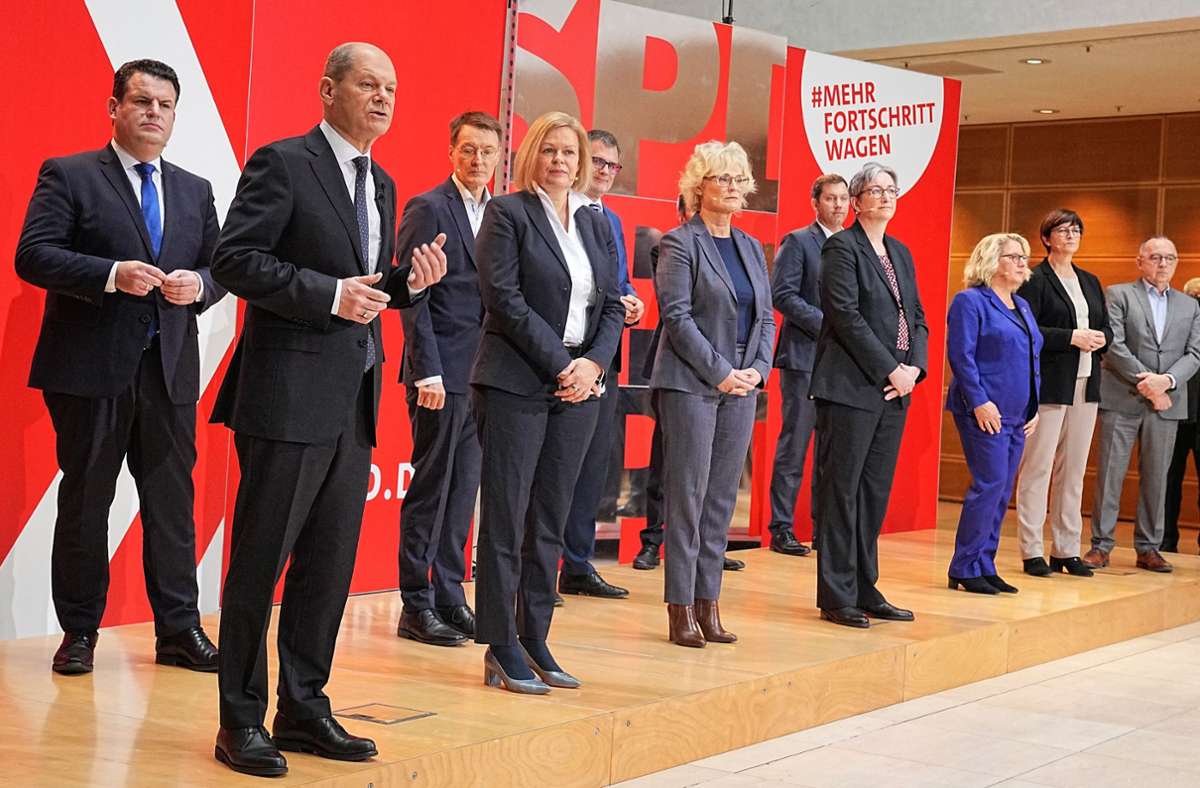So kam es zur Auswahl der SPD-Minister: Eine Namensliste  mit Überraschungseffekt