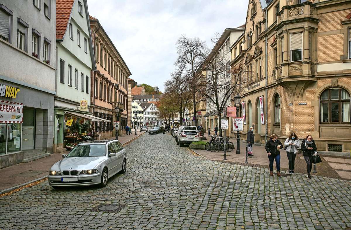 Diskussion um Ritterstraße in Esslingen: Bauarbeiten für Umwandlung in eine Fußgängerzone beginnen