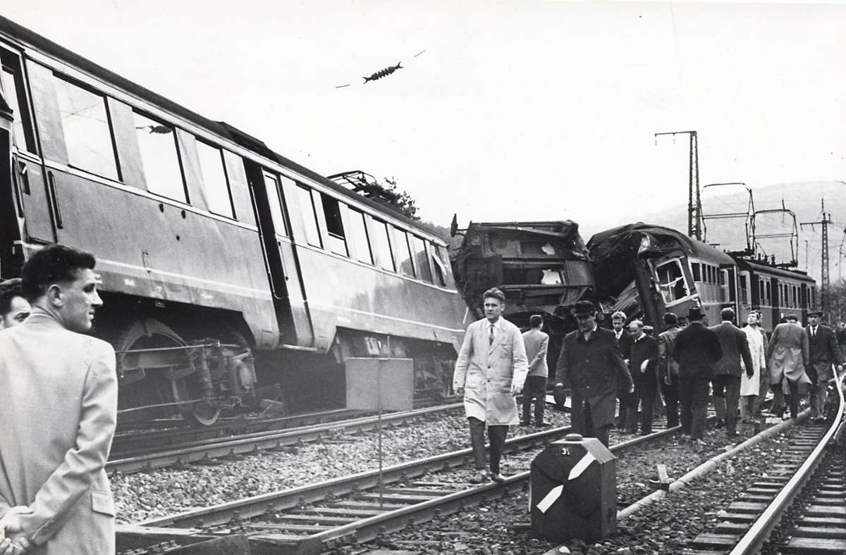Erinnerungen an das Esslinger Zugunglück: Vor 60 Jahren krachten zwei Vorort-Züge aufeinander