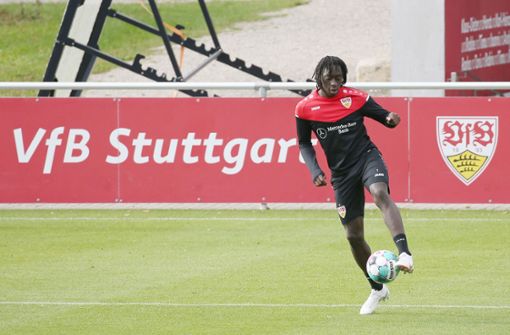 Tanguy Coulibaly vom VfB Stuttgart traf beim 3:0 gegen den SC Freiburg doppelt (Archivbild). Foto: Pressefoto Baumann/Alexander Keppler