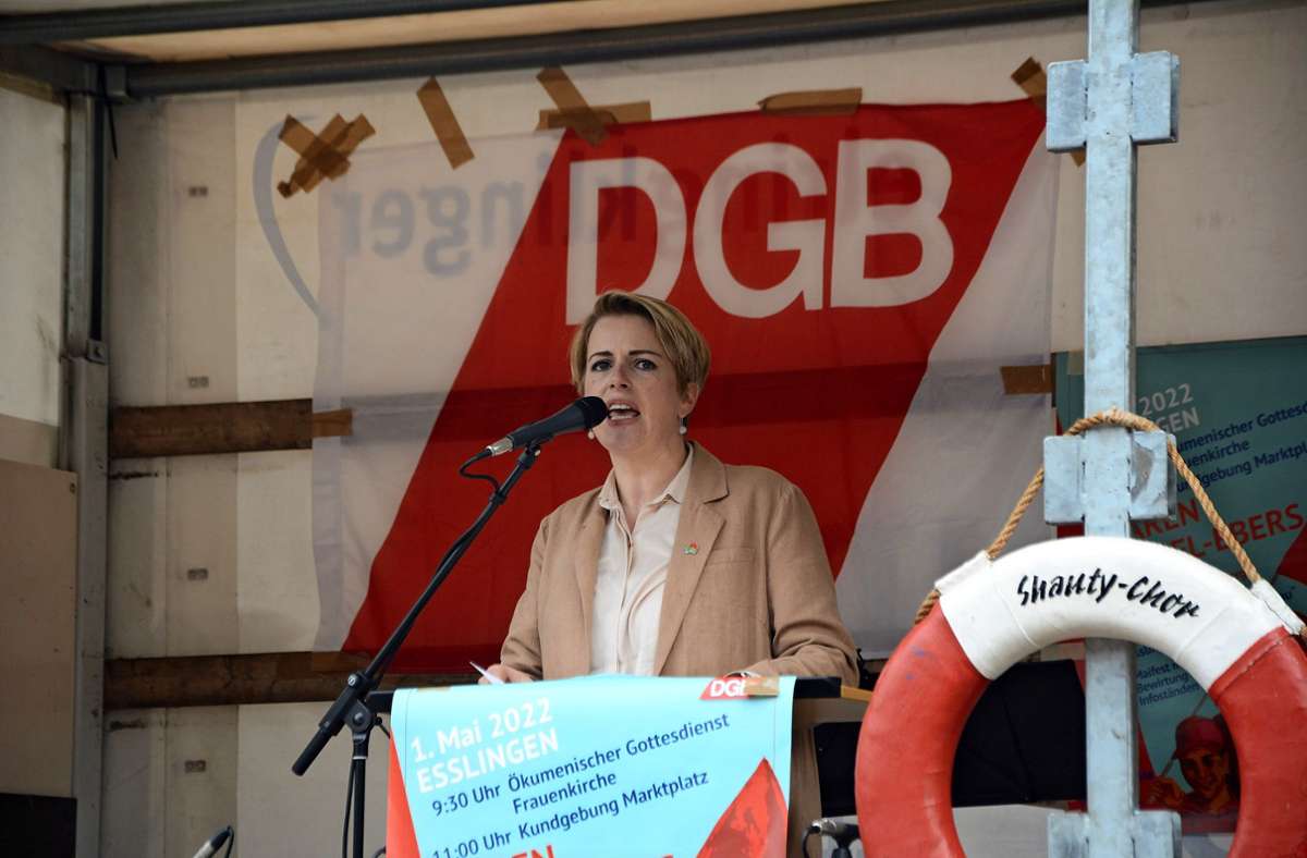 Mai-Kundgebung in Esslingen: DGB fordert satte Tariferhöhungen