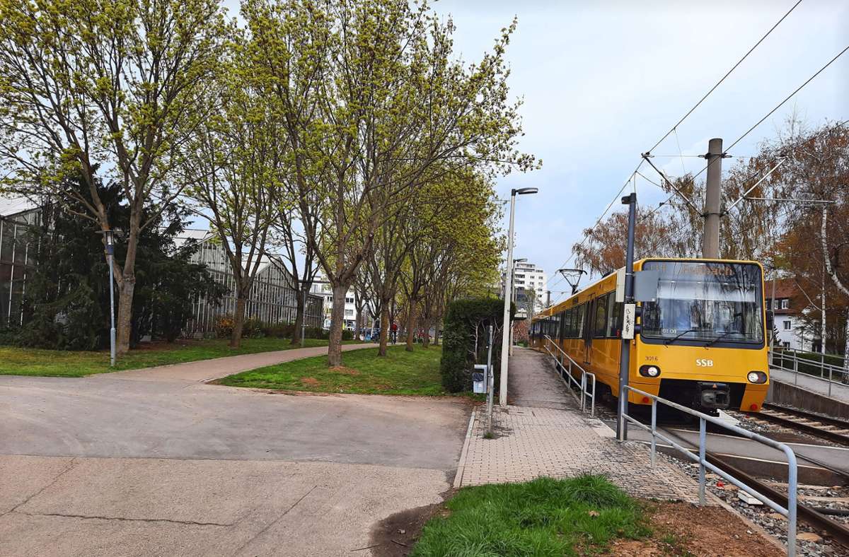 Ausbau Stadtbahn-Haltestellen in Fellbach: Radler strampeln bald westlich der  Haltestelle