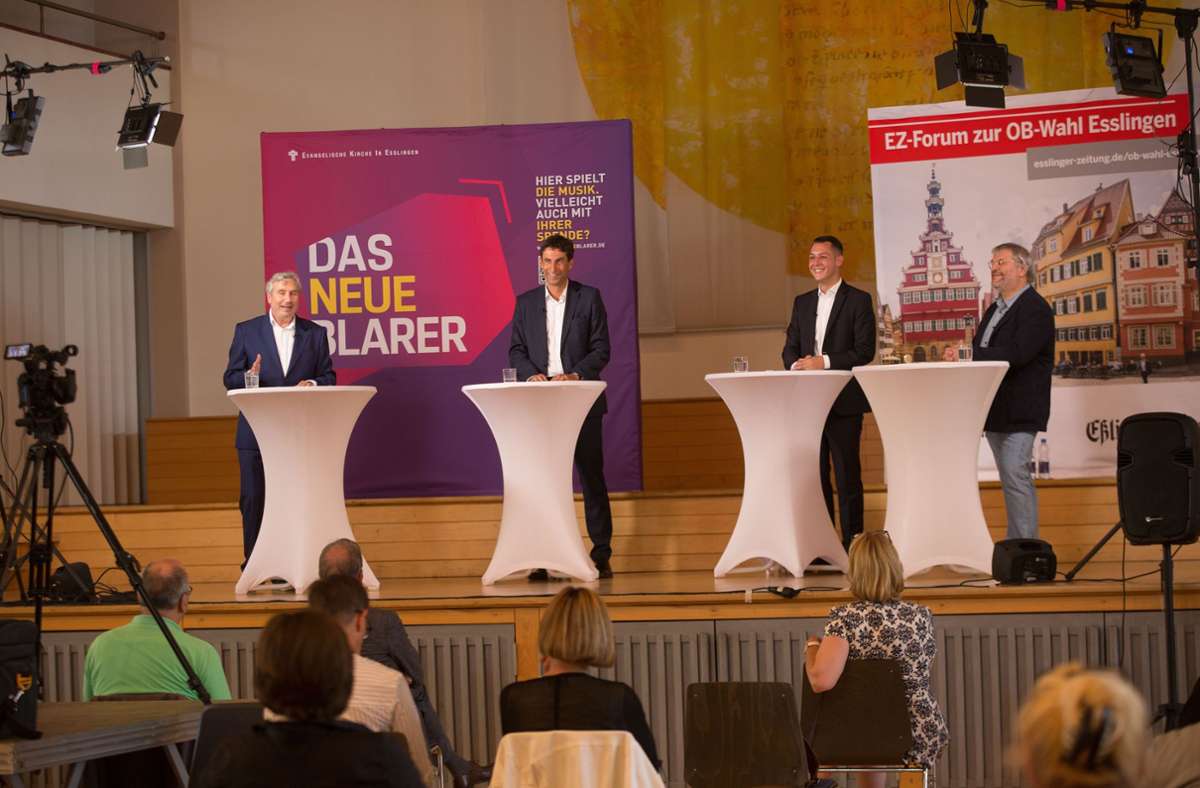 OB-Wahl in Esslingen: Das Duell geht in die Entscheidung