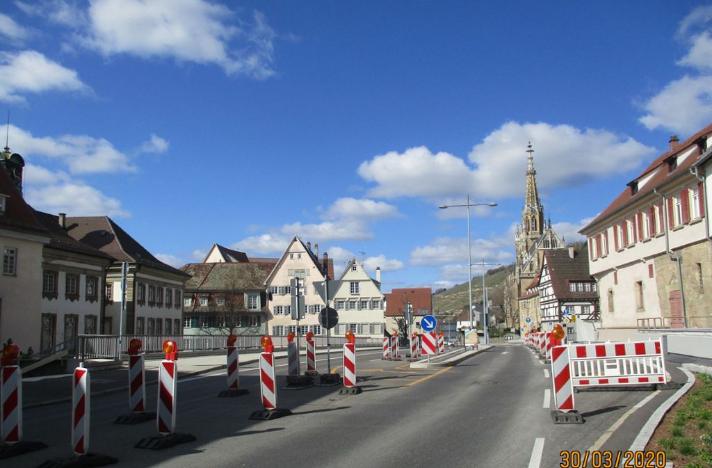 Geiselbachstraße in Esslingen: Vollsperrung mit gemischten Gefühlen