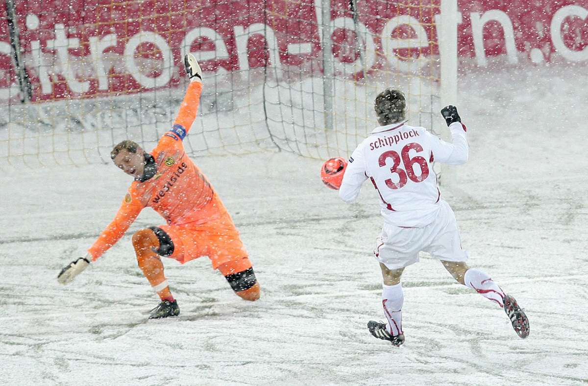 VfB Stuttgart bei den Young Boys: Als im Berner Wankdorfstadion das Schnee-Chaos einsetzte