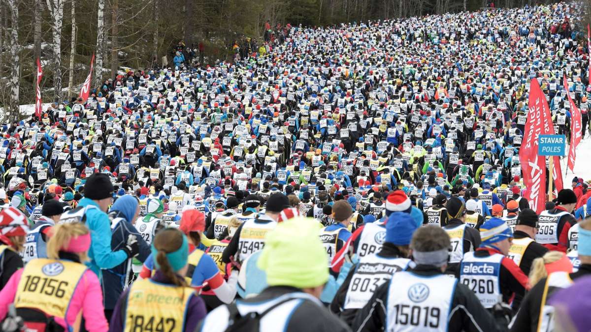 16.000 Skilangläufer, 90 Kilometer: Das sind richtige Strapazen.