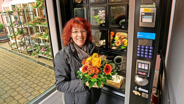 Nicht nur Essen – ab  jetzt gibt’s auch Blumen aus dem Automaten
