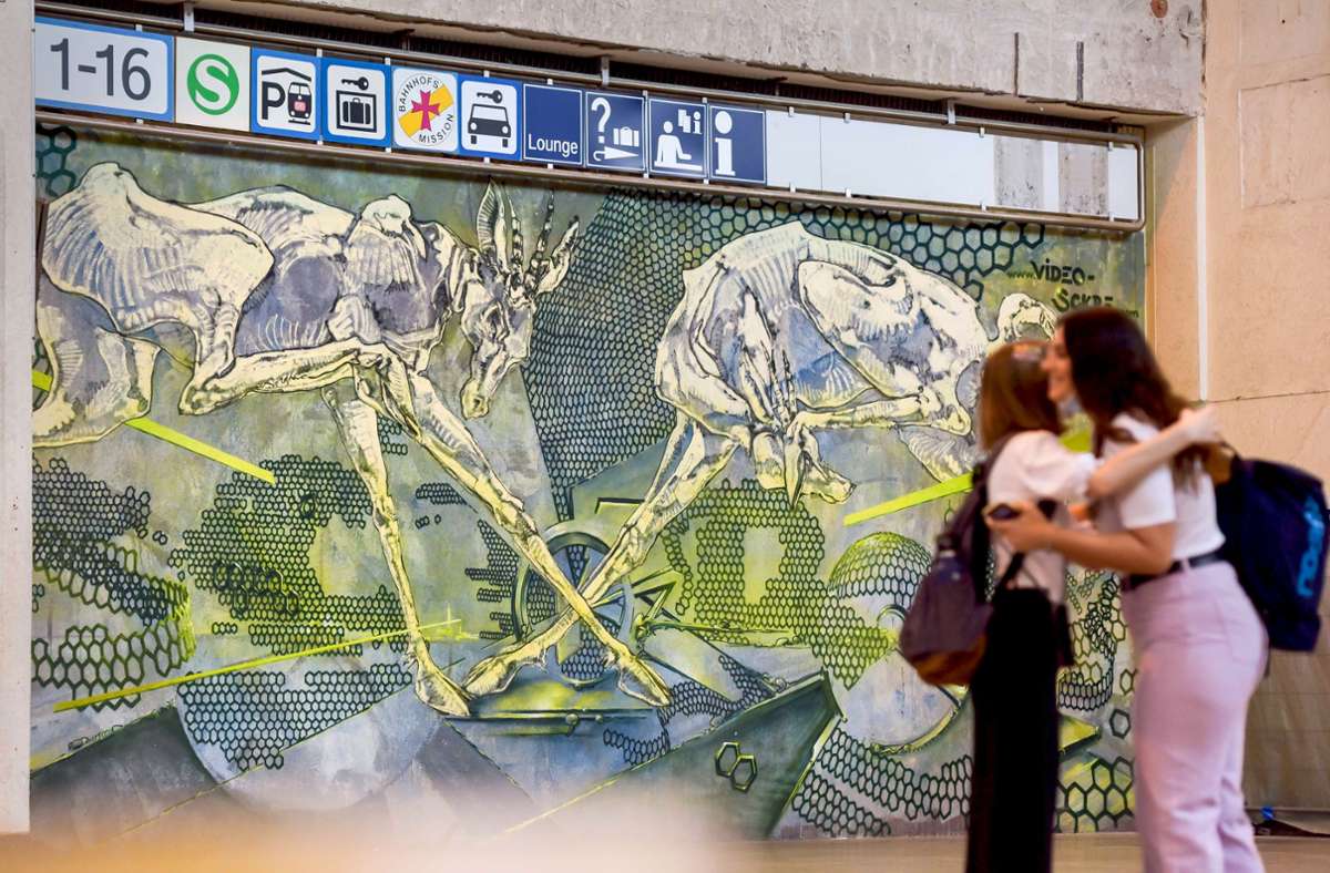 Graffiti in Stuttgart: Hauptbahnhof verwandelt sich in Kunstausstellung