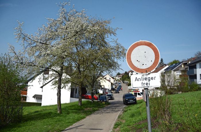 Neues Baugebiet in Altbach: Ein Poller soll die Autofahrer stoppen