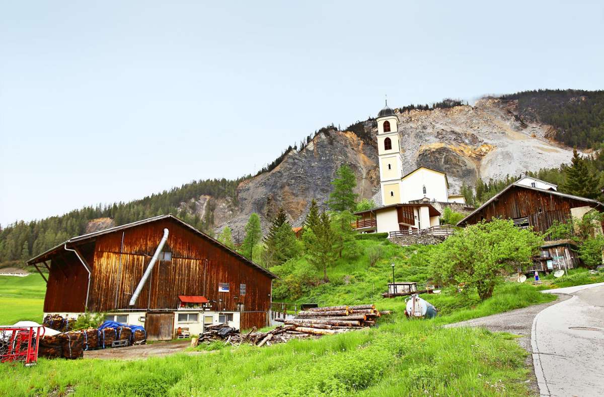 Drohender Felssturz in der Schweiz: Bewohner müssen dem rumpelnden Berg weichen