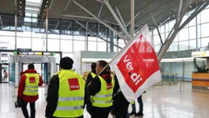 Dienstags wird  am Stuttgarter Flughafen gestreikt