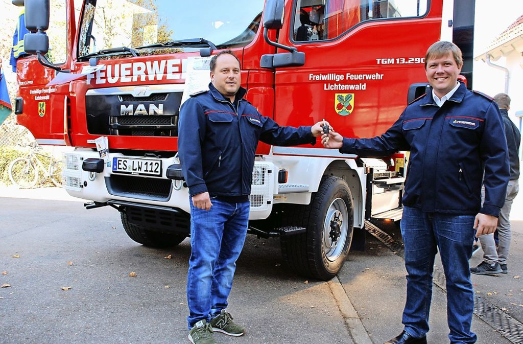 Neues Löschfahrzeug für Lichtenwalder Feuerwehr