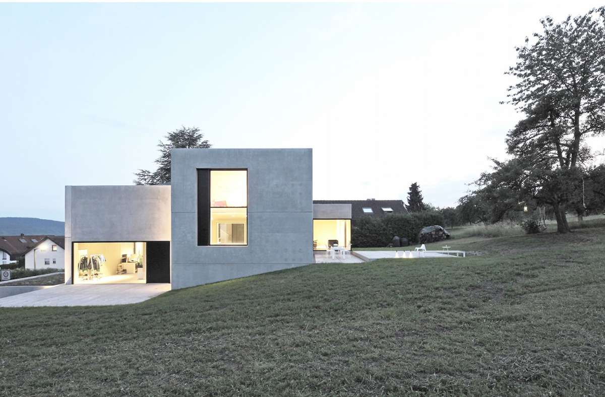 Schöneres Wohnen in der Region Stuttgart: Ein Haus aus Glas, Licht und Beton