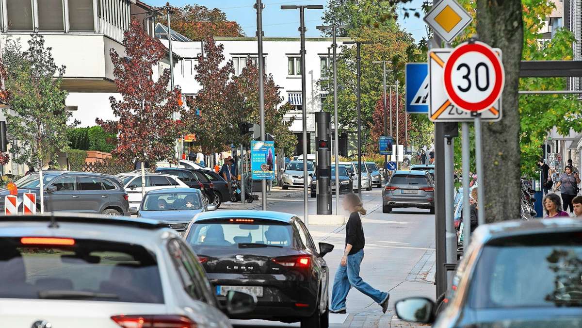 Verkehrsprobleme in Ostfildern: Stadt nimmt zweiten Anlauf für Tempo 20 auf Hauptstraße